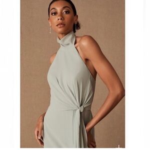 Jenny Yoo Elliya Mock Neck Dress Sz 12